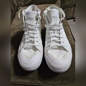 Adidas White High-Top Sneakers